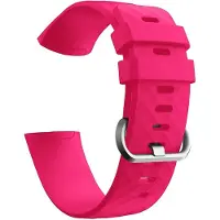 Go Go Gadget - Schubben Siliconen Bandje - Sportbandje - Fitbit Charge 3 & 4 - M/L - Roze