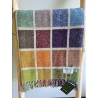 Bronte by moon Wollen Plaid - MULTI BLOCK Multi (Merino) 140x185cm - Bronte x Plaids.shop