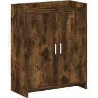 vidaXL Schoenenkast Gerookt eiken 73,5 x 36 x 92 cm Bewerkt hout