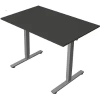 Kerkmann Zit-sta bureau Move New Base – Elektrisch bureau – 120 x 80 cm – Antraciet