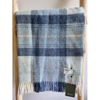 Bronte by moon Wollen Plaid - SKYE Blue - 140x185cm - Bronte x Plaids.shop
