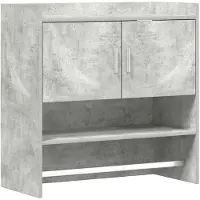 vidaXL Wandplank Muurmontage Betongrijs 80 x 36 x 80 cm Bewerkt hout