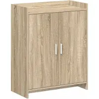 vidaXL Schoenenkast Sonoma Eiken 73,5 x 36 x 92 cm Bewerkt hout