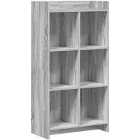 vidaXL Boekenkast Grijs Sonoma 59 x 30 x 111 cm Bewerkt hout