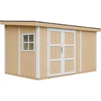 Timbela M939-HARVEST HONEY - LP SmartSide Tuinhuis op houtbasis - 8,68 m² - 248x412xH231 cm - met vloer en verf