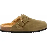 Scholl Klomp Men Olivier F New Suede Fur Khaki-Schoenmaat 42