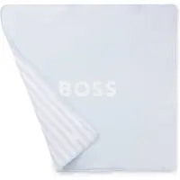 BOSS Babydeken van katoenen fluweel met draagband