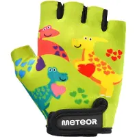 Meteor Kids S Dino - Fietshandschoenen - Kindermodel, Dino ontwerp