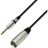 Adam hall K3MMP0300 audio kabel 3 m 6.35mm XLR Zwart