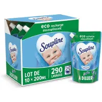 Soupline Hemels Fris Geconcentreerde Wasverzachter 10 x 29 wasbeurten - eco navullingen