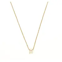 Luxenter Ketting 'Alphabet B' goud