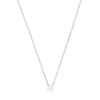 Luxenter Ketting 'Alphabet G' zilver