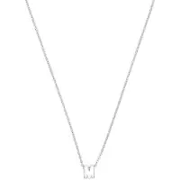 Luxenter Ketting 'Alphabet M' zilver
