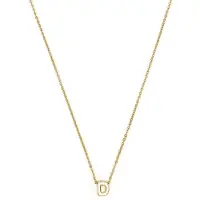Luxenter Ketting 'Alphabet D' goud