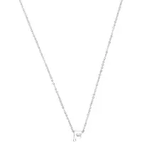 Luxenter Ketting 'Alphabet F' zilver
