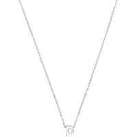 Luxenter Ketting 'Alphabet D' zilver
