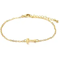 Luxenter Armband met 18-karaats geelgouden afwerking - Alphabet