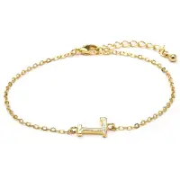Luxenter Armband met 18-karaats geelgouden afwerking - Alphabet