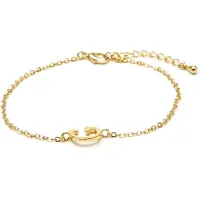 Luxenter Armband met 18-karaats geelgouden afwerking - Alphabet