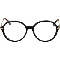 Victoria Beckham Moderne zonnebril - - VB2637 - Zwart - 53 mm - Acetaat - Polycarbonaat - Rond - Niet gepolariseerd