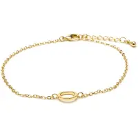 Luxenter Armband met 18-karaats geelgouden afwerking - Alphabet