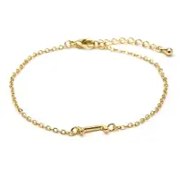 Luxenter Armband met 18-karaats geelgouden afwerking - Alphabet
