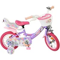 Volare Unicorn Kinderfiets - Meisjes - 12 inch - Paars
