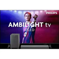Philips 75pus8500 4k Qled Ambilight Tv 75" Xxl (2025) + Tab6100 Soundbar Met Wireless Subwoofer Tv-bundel