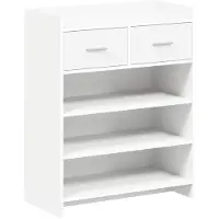 vidaXL Schoenenkast met lade Wit 73,5 x 36 x 92 cm Bewerkt hout