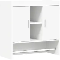vidaXL Wandplank Muurmontage Wit 80 x 36 x 80 cm Bewerkt hout