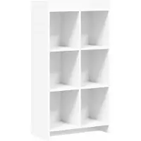 vidaXL Boekenkast Wit 59 x 30 x 111 cm Bewerkt hout