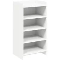 vidaXL Schoenenkast met opslag Wit 48 x 36 x 92 cm Bewerkt hout