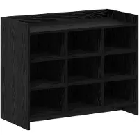 vidaXL Schoenenkast Zwart eiken 85 x 39,5 x 70 cm Bewerkt hout