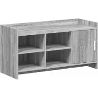 vidaXL Schoenenkast Grijs Sonoma 100 x 39,5 x 51 cm Bewerkt hout