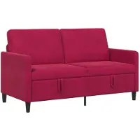vidaXL Sofa met Opbergruimte Wijnrood 152 x 78 x 87 cm Polyester