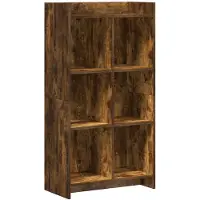 vidaXL Boekenkast Gerookt eiken 59 x 30 x 111 cm Bewerkt hout