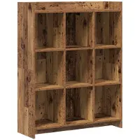 vidaXL Boekenkast Oud hout 87,5 x 30 x 111 cm Bewerkt hout