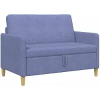 vidaXL Sofa met Opbergruimte Jeans Blauw 122 x 78 x 87 cm Polyester