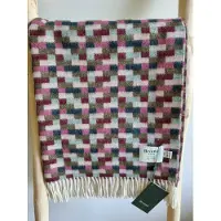 Bronte by moon Wollen Plaid - BRICKS Pink Khaki (Merino) 140x185cm - Bronte x Plaids.shop