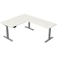Kerkmann Elektrisch Zit-Sta Hoekbureau Move New Base 160x200 cm – wit
