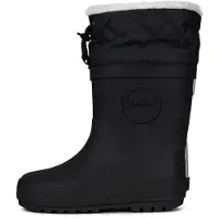 Druppies Winterlaarzen Kinderen - Gevoerde Regenlaarzen - Snowboots - Grafietzwart - Maat 25