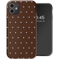 Selencia Vivid Backcover voor de Apple iPhone 11 - Happy Dots Chocolate