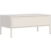 Selsey Velveto - Salontafel met lade, kasjmier, 100x50 cm