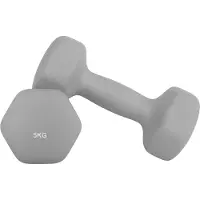 Songmics - Dumbells - Dumbells 5 kg - Hexagon Dumbells - 2 x 5 kg - Voor Krachttraining Thuis