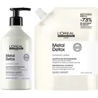 L'Oréal Metal Detox Shampoo Refill Set- 2x500ml