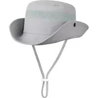 VHV -Brede Rand Zonnehoed voor Kind - Anti-UV Vissershoed met Ademend Mesh - Opvouwbare Bucket Hat met Kinkoord voor Meisjes en Jongens 4-8 Jaar - Outdoor Strandhoed