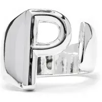 Luxenter Ring met zilveren afwerking - Alphabet