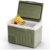 Auronic Elektrische Koelbox - Compressor - 30L - 12V en 240 volt - Camping Koelkast - Frigobox Auto - Groen