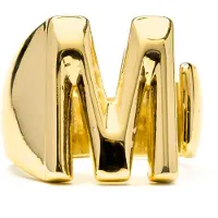 Luxenter Ring met 18-karaats geelgouden afwerking - Alphabet