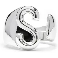 Luxenter Ring met zilveren afwerking - Alphabet
